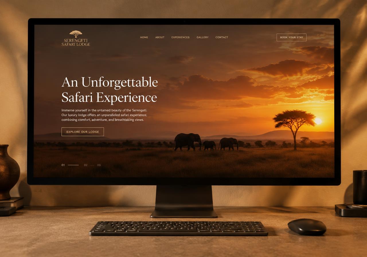 Luxury Safari Lodge — Digital Experience Concept by Graphics by Nay